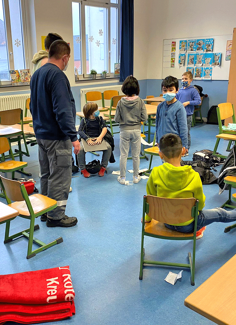 Erste Hilfe für Grundschüler an der Gertrudisschule Bochum Wattenscheid