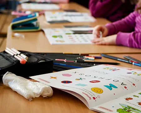 Ausschnitt einer Seite im Mathebuch