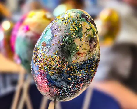 Dekoriertes Osterei