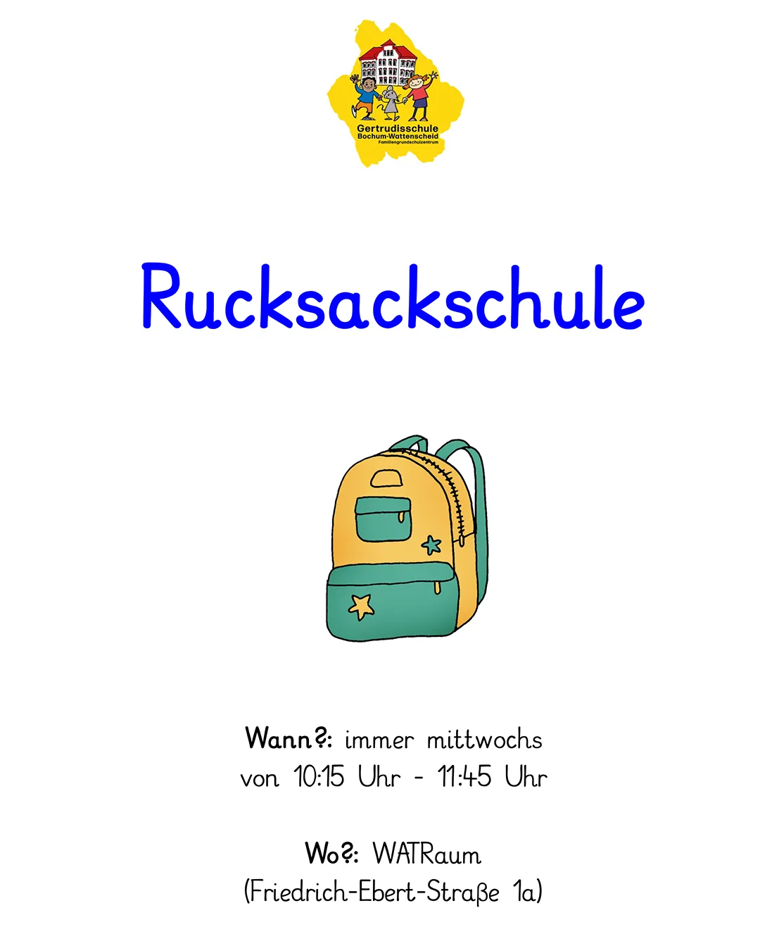 Einladung zur RucksackSchule