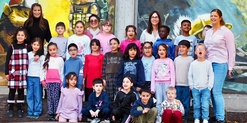 Klassenfoto der Klasse 1b