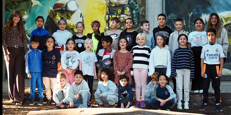 Klassenfoto der Klasse 2b