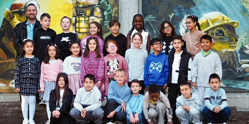 Klassenfoto der Klasse 3b