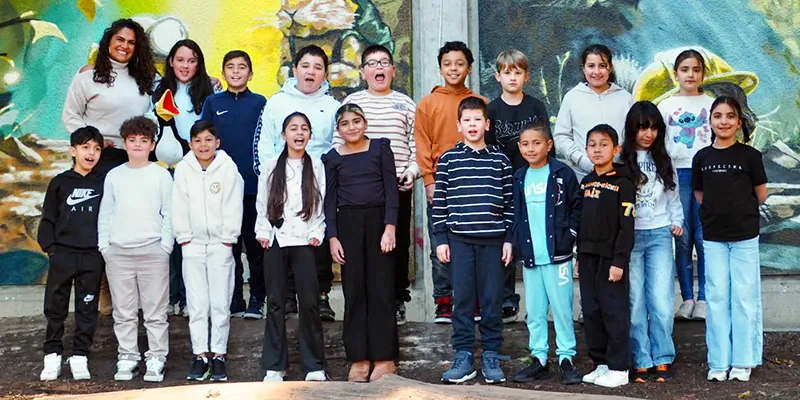 Klassenfoto der Klasse 4c